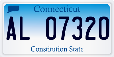 CT license plate AL07320