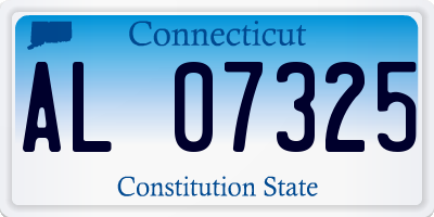 CT license plate AL07325