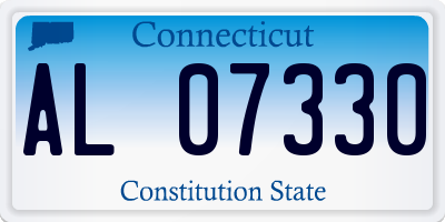 CT license plate AL07330