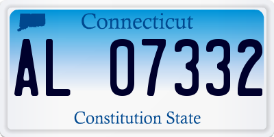 CT license plate AL07332