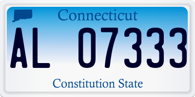 CT license plate AL07333