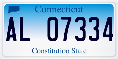 CT license plate AL07334