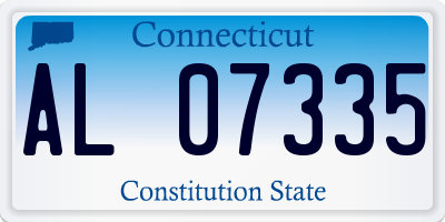 CT license plate AL07335