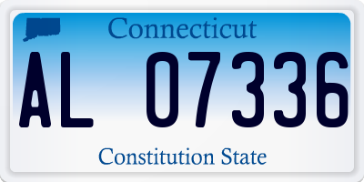 CT license plate AL07336