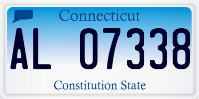 CT license plate AL07338
