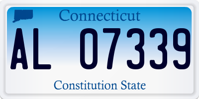 CT license plate AL07339