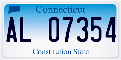 CT license plate AL07354