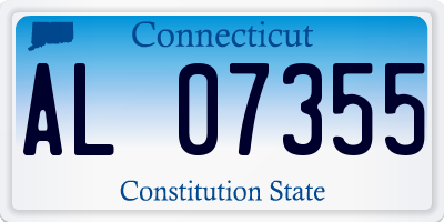 CT license plate AL07355