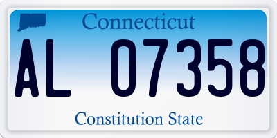 CT license plate AL07358