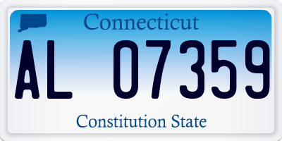 CT license plate AL07359