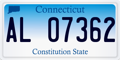 CT license plate AL07362