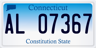CT license plate AL07367