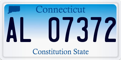 CT license plate AL07372