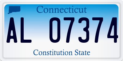 CT license plate AL07374