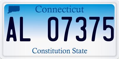 CT license plate AL07375