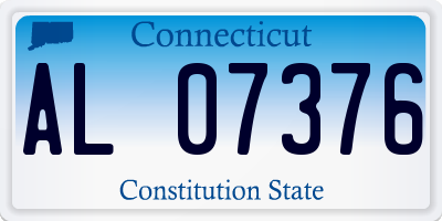 CT license plate AL07376
