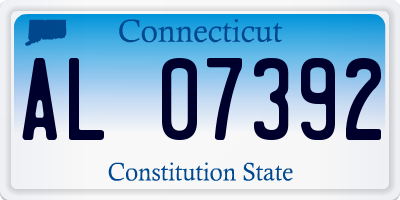 CT license plate AL07392