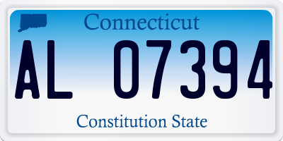 CT license plate AL07394