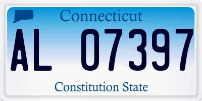 CT license plate AL07397
