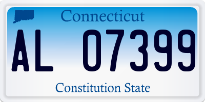 CT license plate AL07399