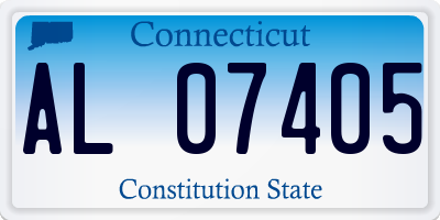 CT license plate AL07405
