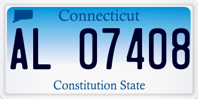 CT license plate AL07408
