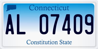 CT license plate AL07409