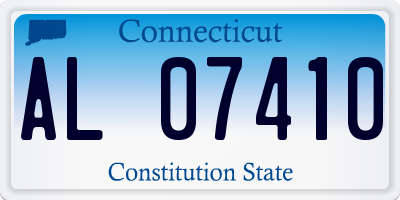 CT license plate AL07410