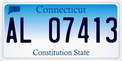 CT license plate AL07413