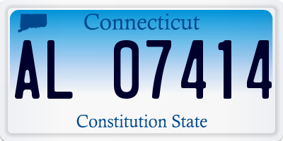 CT license plate AL07414