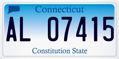CT license plate AL07415