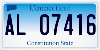 CT license plate AL07416