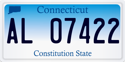 CT license plate AL07422