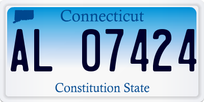 CT license plate AL07424