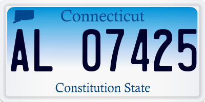 CT license plate AL07425