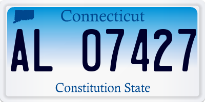 CT license plate AL07427