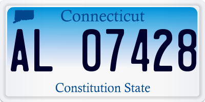 CT license plate AL07428