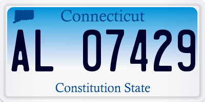 CT license plate AL07429