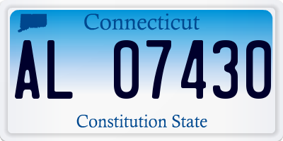 CT license plate AL07430