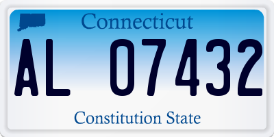 CT license plate AL07432
