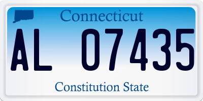 CT license plate AL07435