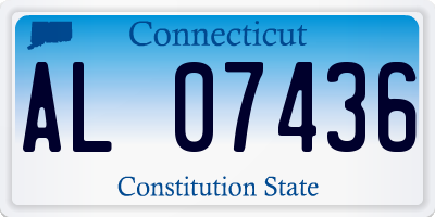 CT license plate AL07436