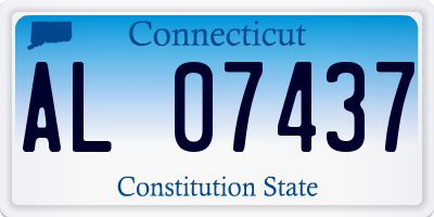CT license plate AL07437