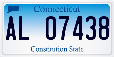 CT license plate AL07438
