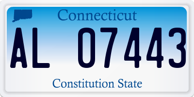 CT license plate AL07443