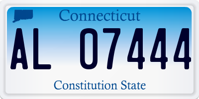 CT license plate AL07444
