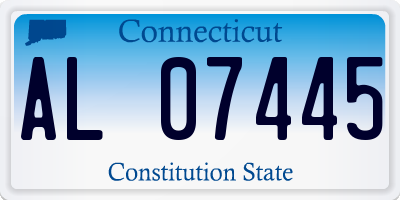 CT license plate AL07445