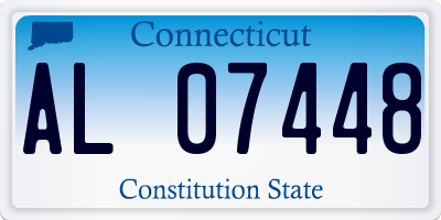 CT license plate AL07448