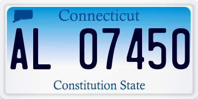 CT license plate AL07450