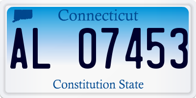 CT license plate AL07453